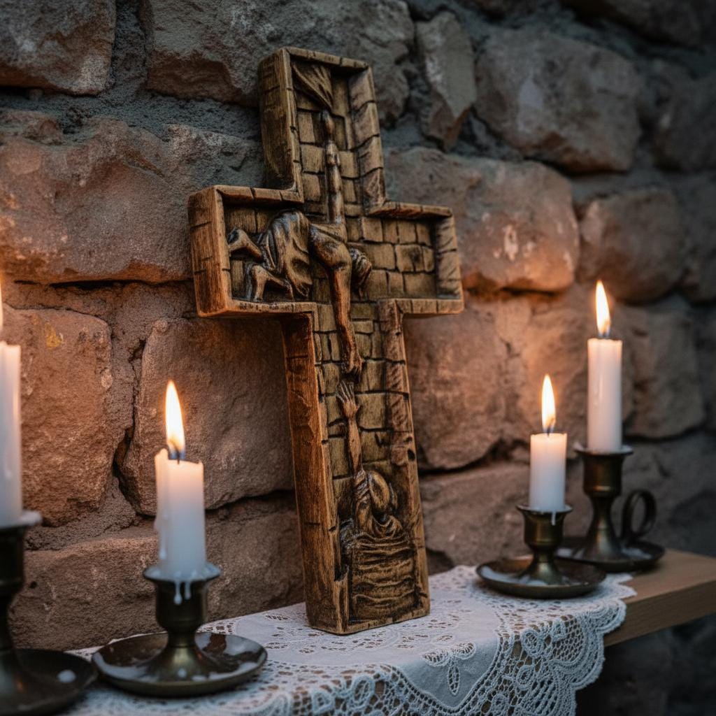 Hand Carved Ash Wood Wall Cross 11.8, Wooden Crucifix, Christian Home Decor, Orthodox Cross, Religious Gift, Jesus Cross