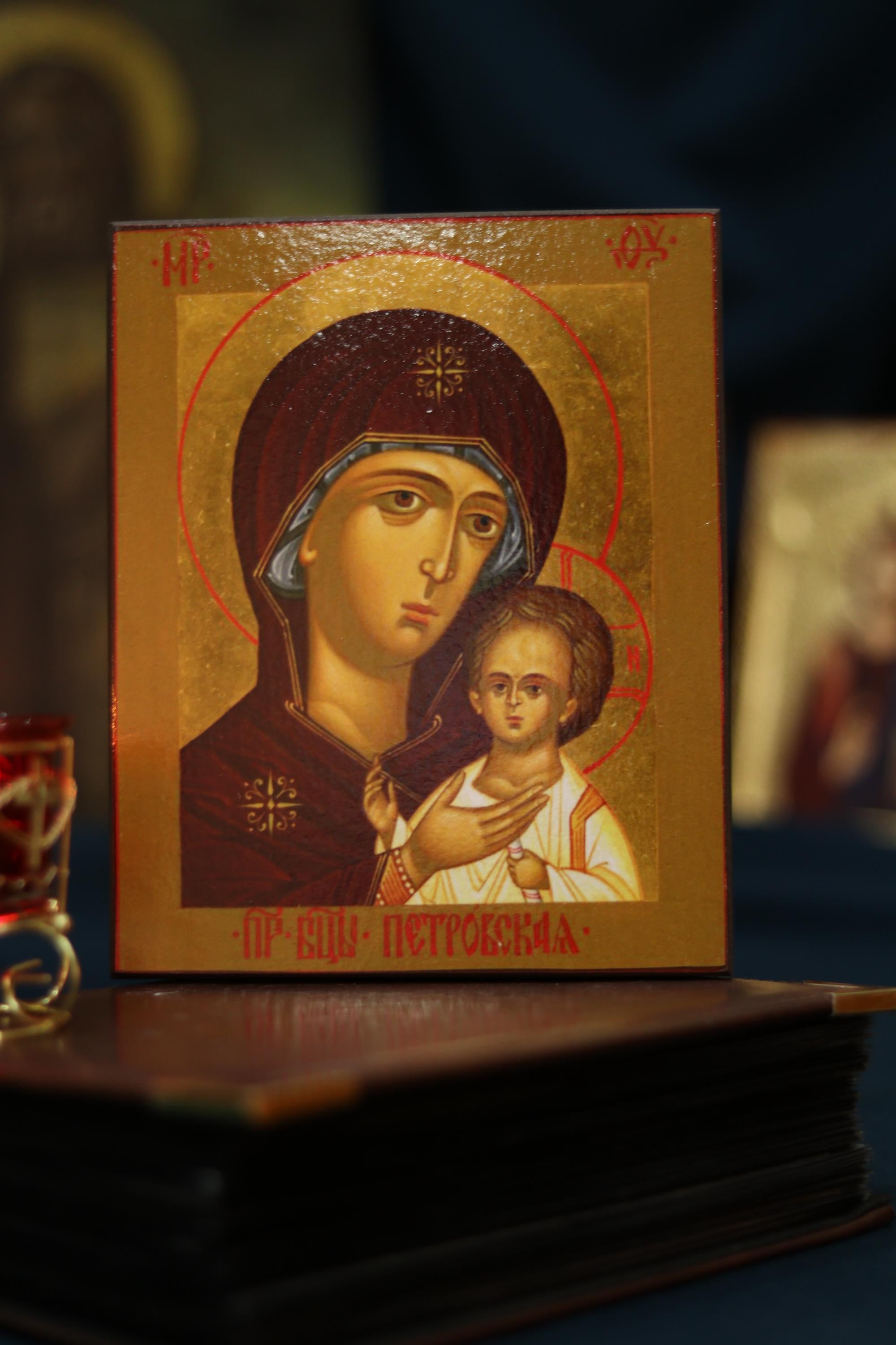 Petrovska Mother of God Icon Wooden Icon Orthodox