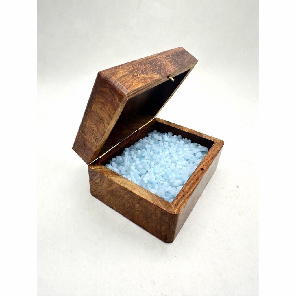 Wooden Incense Box 3.9x3.1x2 in., Orthodox Church Incense Holder