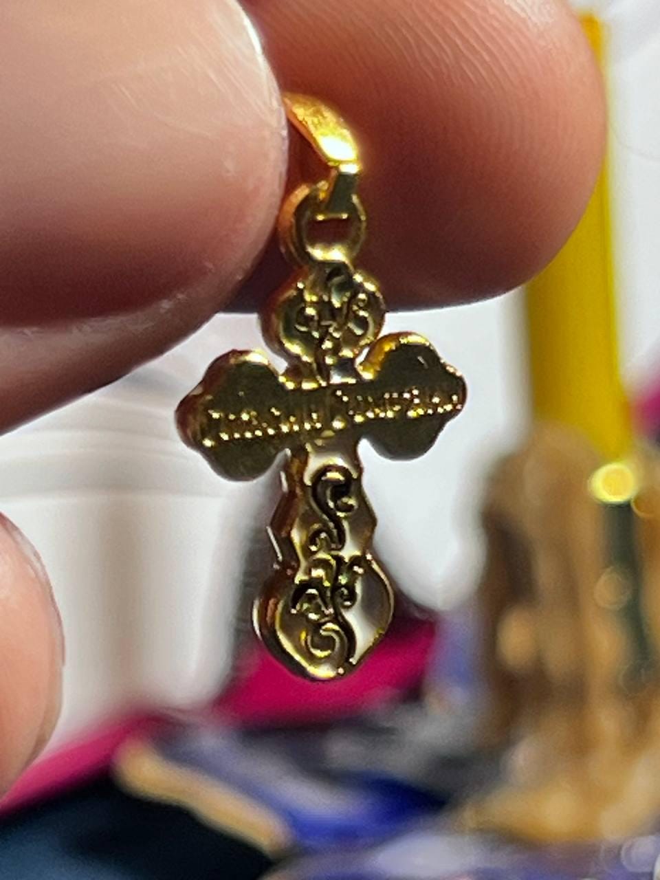 Orthodox Cross Necklace, Jesus cross pendant with Jesus Christ, Christian Cross Pendant, Crucifix necklace.