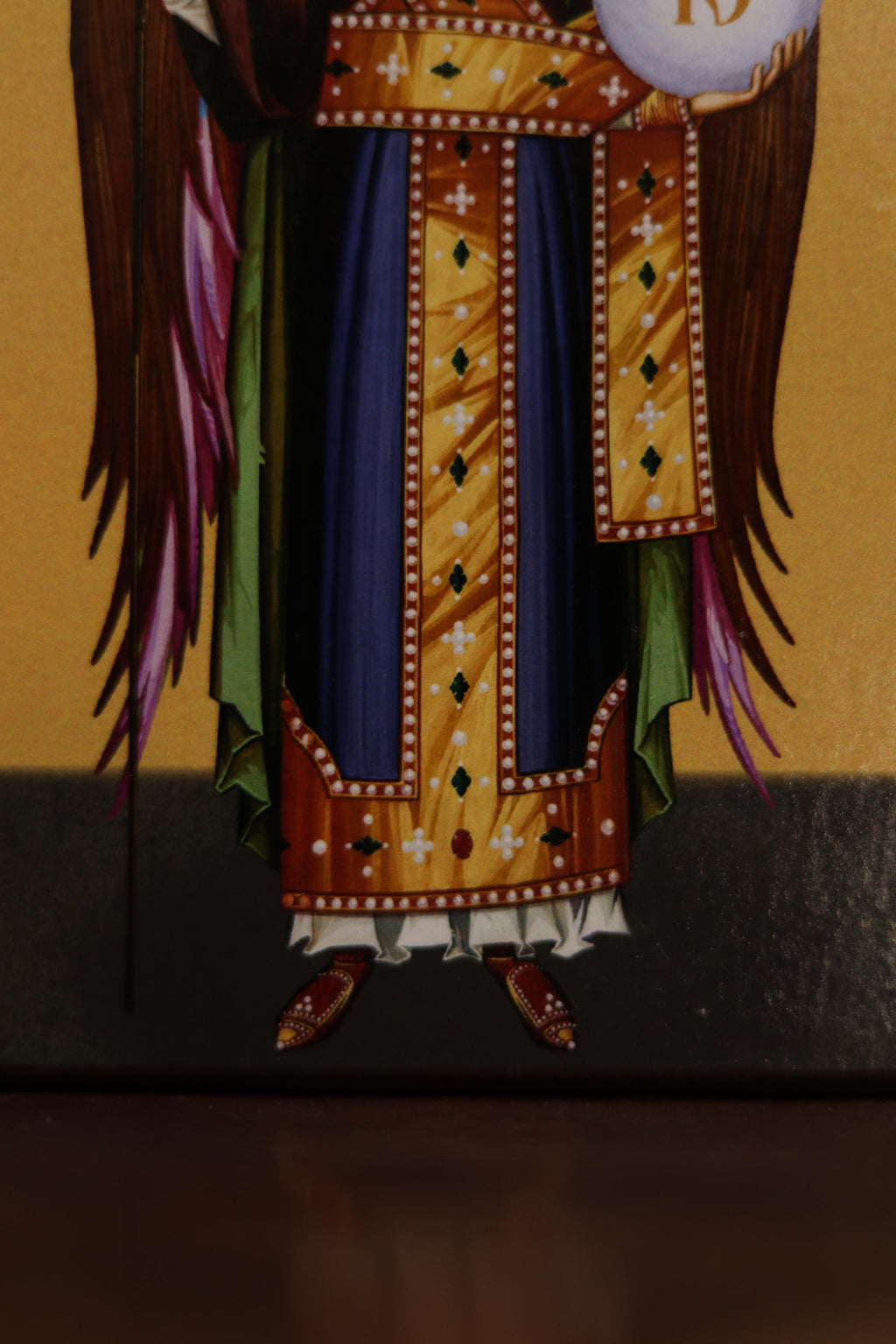 Archangel Michael Wooden Icon Orthodox Religious Plaque