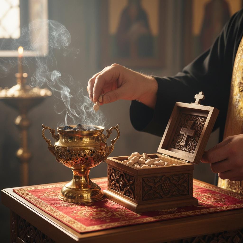 Natural Resin Incense, Grape Incense, Orthodox Incense, Church Incense, Prayer Incense, Blessed Incense, Resin Incense