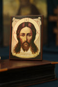 Wooden Icon Orthodox Icon , Jesus Christ Holy Face Icon, Savior Icon