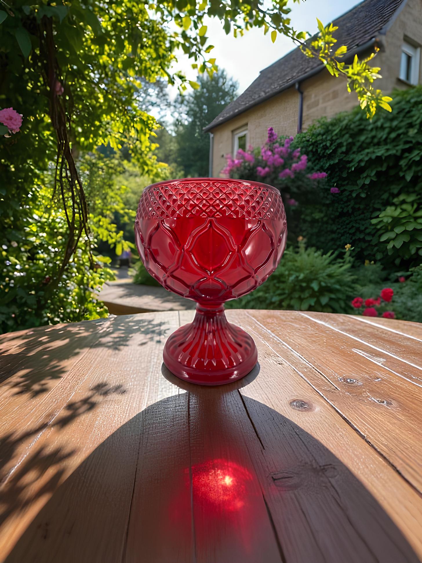 Red Glass Icon Lamp 2.55x3.93 in, Oil Lamp, Retro Lamp, Hanging Oil Lamp, Oil Candle, Vintage Oil Lamp, Orthodox Christian