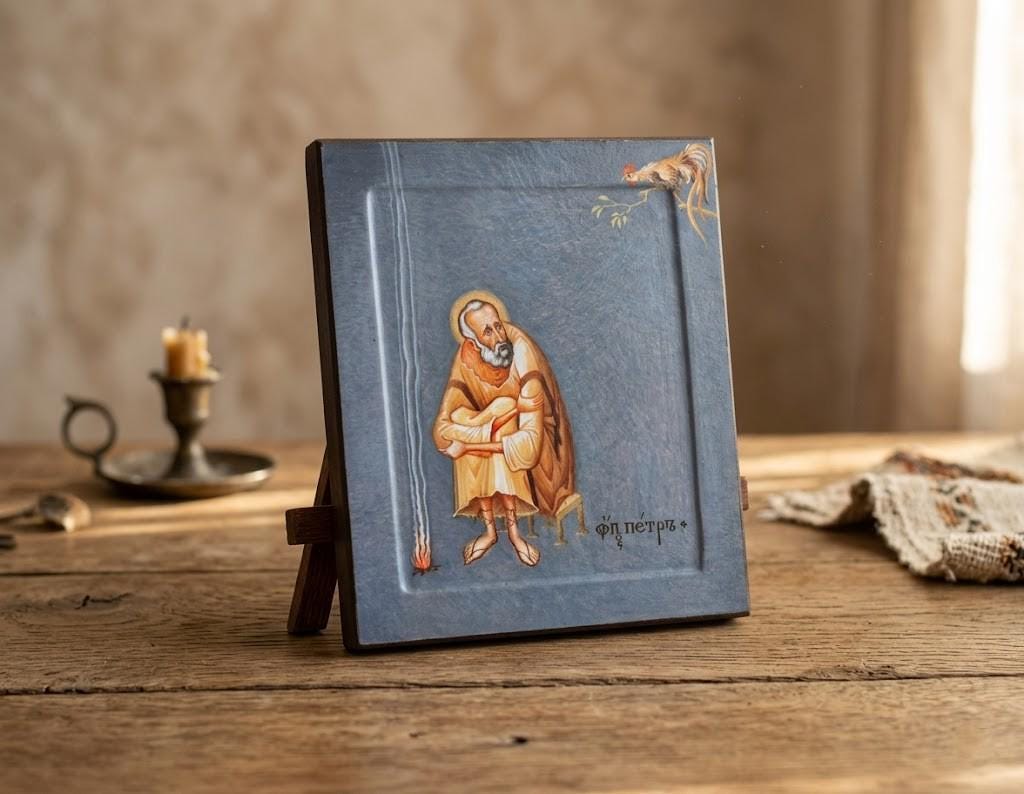 Orthodox Icon Saint Peter Apostle Wooden Icon Wooden Icon