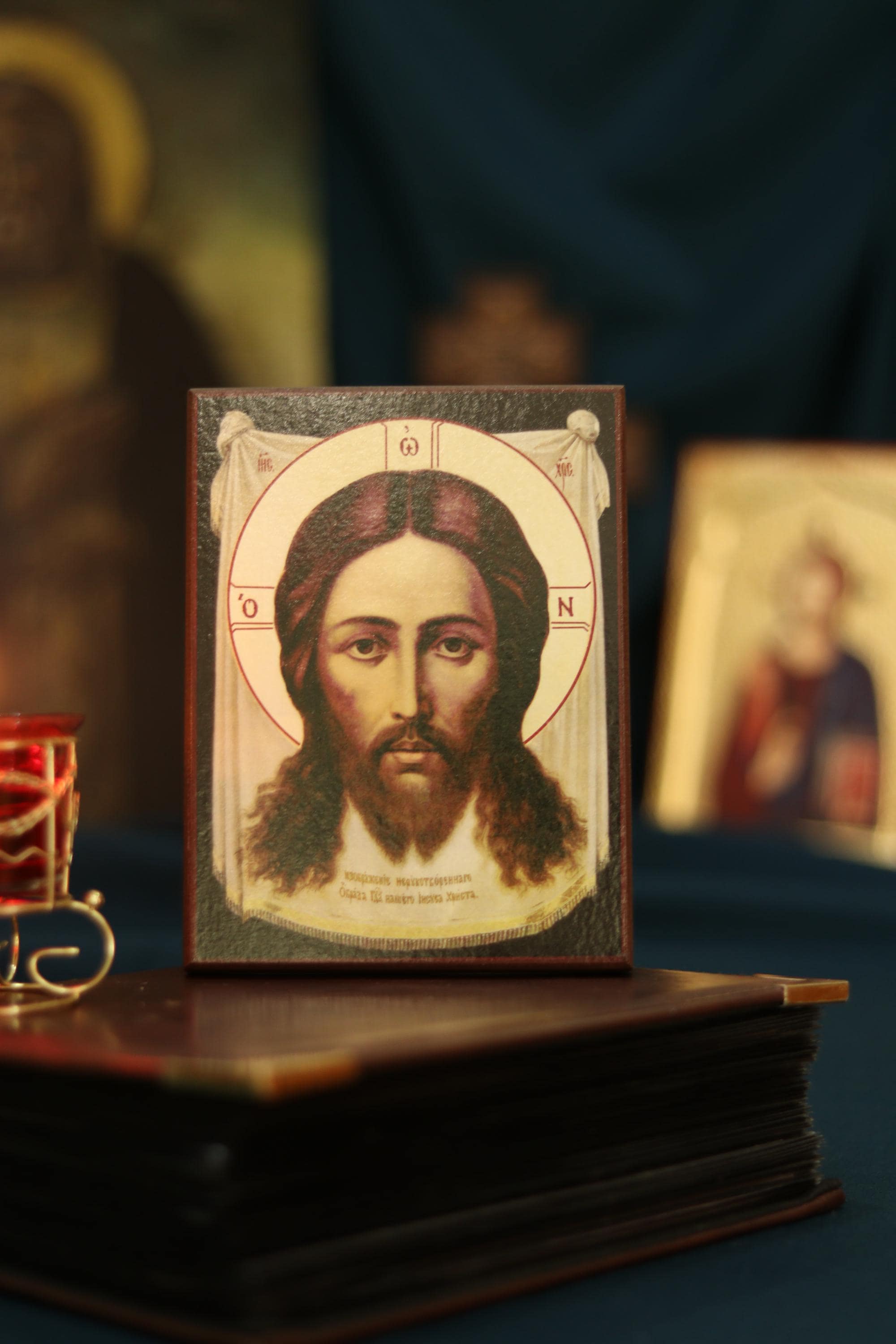 Wooden Icon Orthodox Icon , Jesus Christ Holy Face Icon, Savior Icon