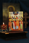 12 Holy Healers Icon Wooden Icon Orthodox Icon