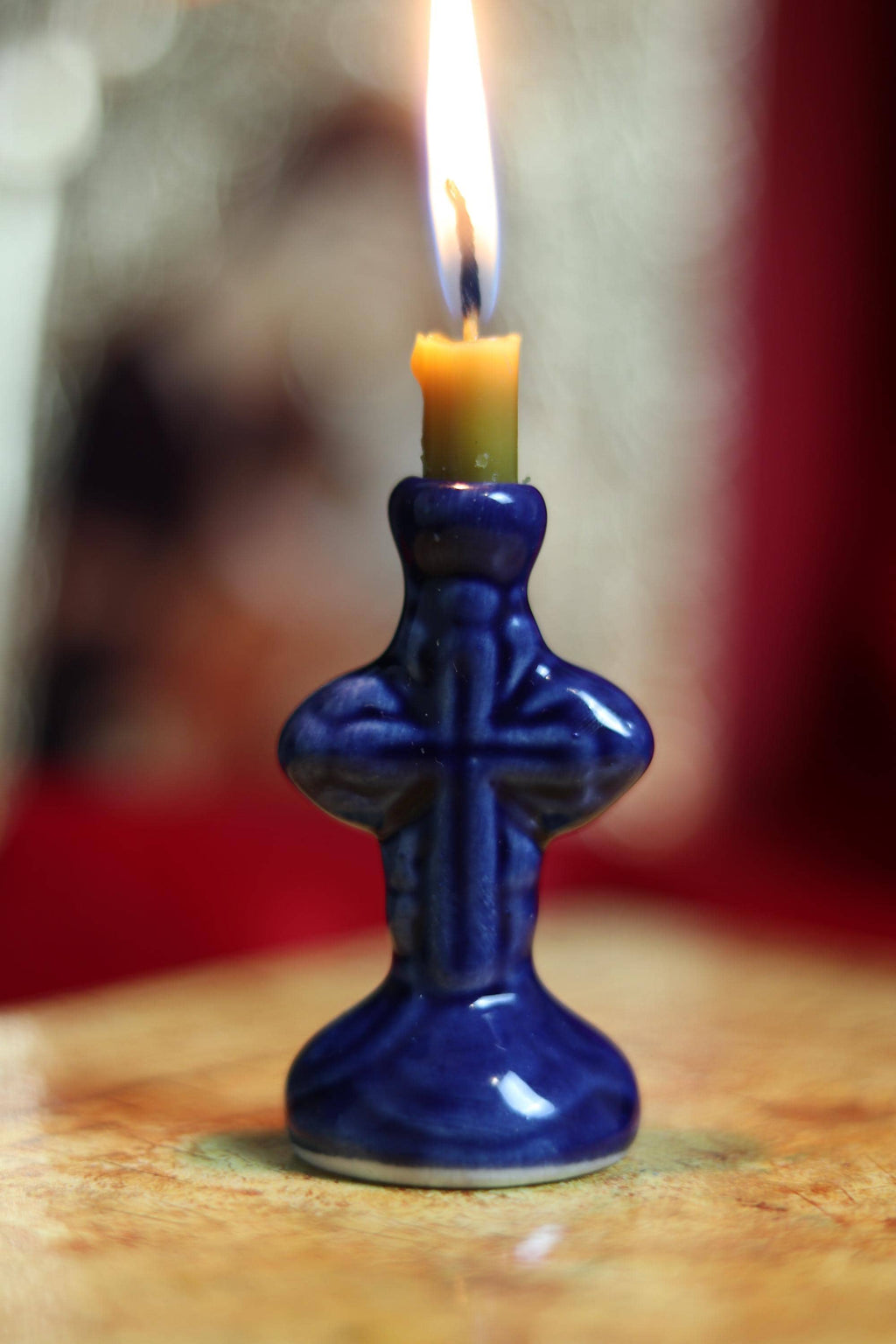 Orthodox candlestick, Ceramic candlestick, Orthodox icon, Orthodox cross, Small candlestick, Retro candlestick, Gift candlestick.