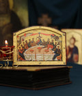 Last Supper Orthodox Wooden Icon Prayer Icon