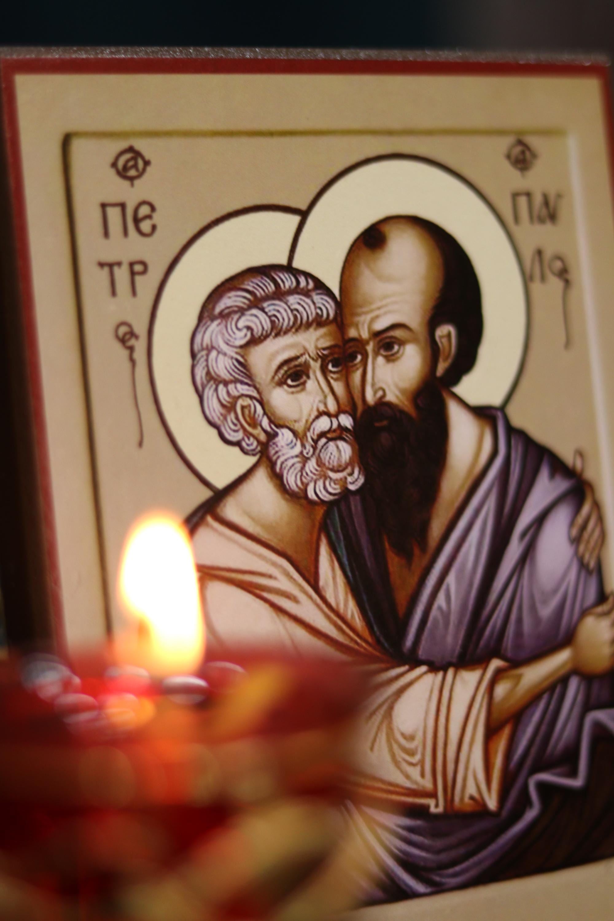Saints Peter and Paul Icon Wooden Icon Orthodox Icon Wall Art