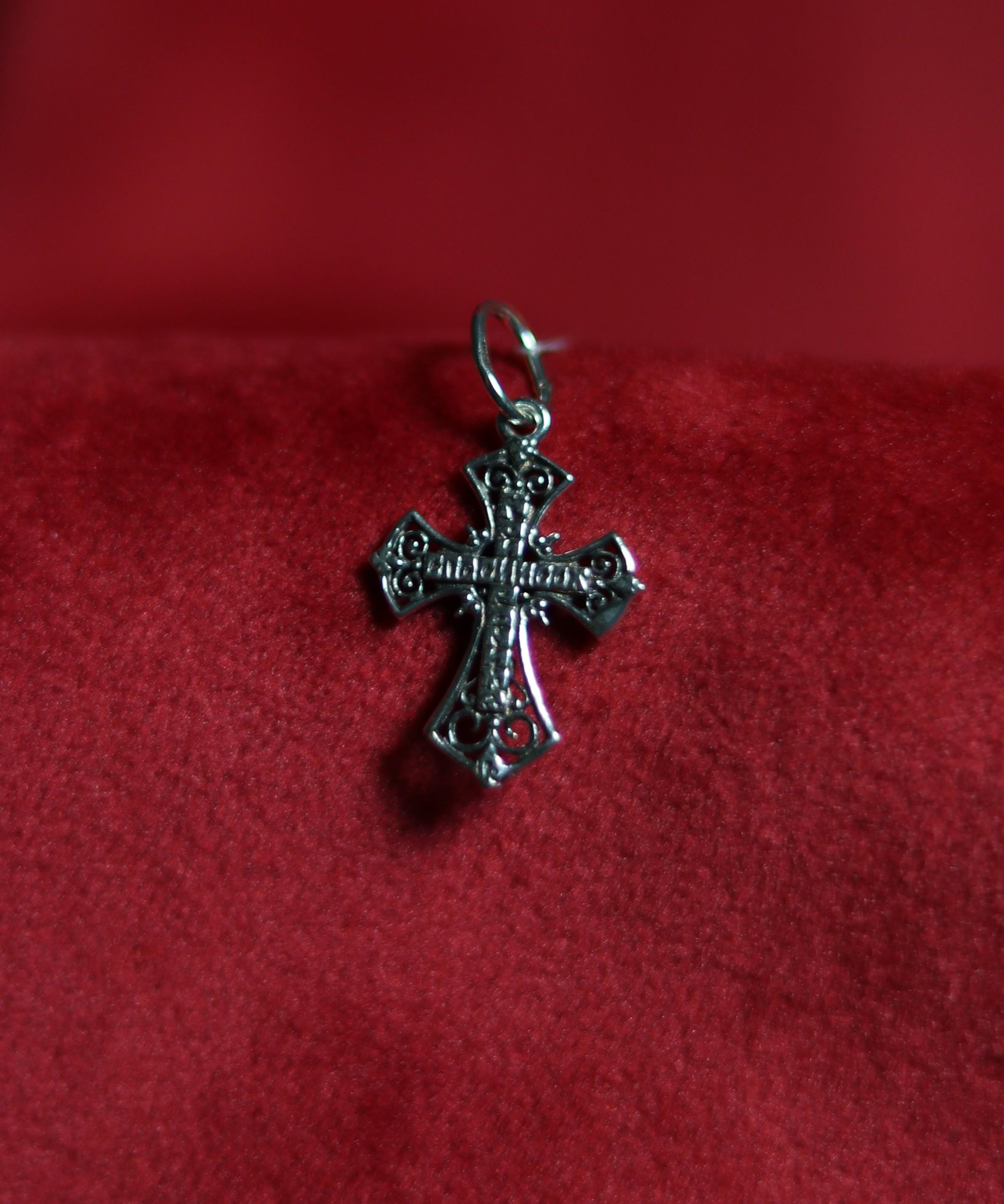 Sterling Silver Orthodox Cross Pendant 2.1 cm, 1.25g Detailed Eastern Crucifix, Christian Gift, Orthodox necklace, Orthodox pendant