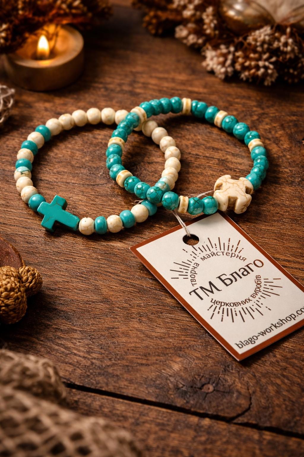 Orthodox Wooden Prayer Bracelet, Orthodox rosary, Orthodox rope