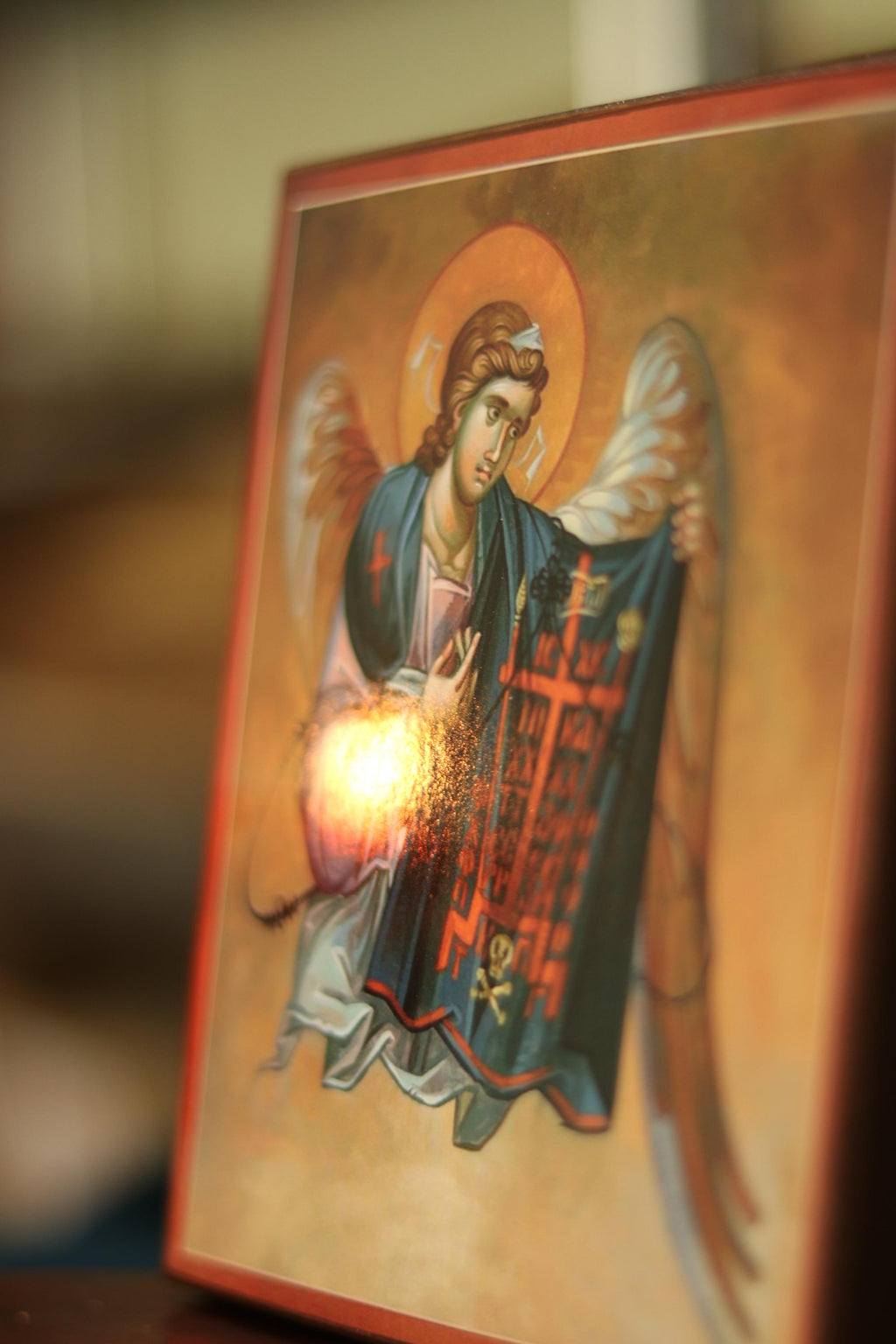 Wooden Icon Orthodox Icon , Guardian Angel, Christian
