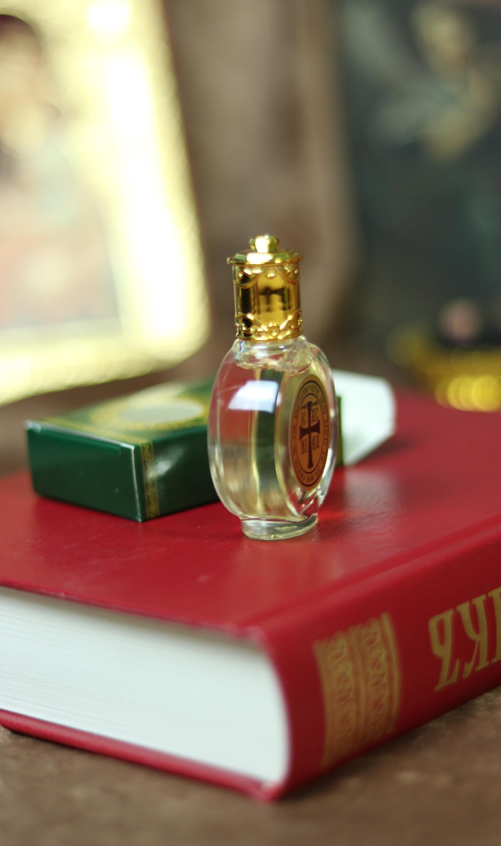 Orthodox Anointing Oil Roller Bottle, Holy Oil from Jerusalem, Prayer Oil with Cross, Christian Religious Gift, Healing Fragrance, Myrrh oil