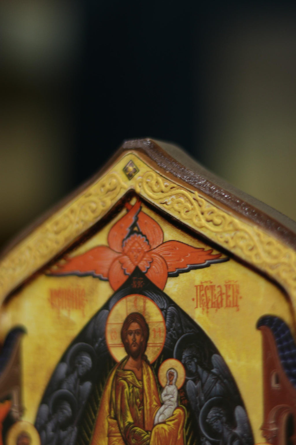 Dormition of the Theotokos Orthodox Wooden Icon 18.5in Assumption of the Virgin Mary Large Christian Wall Icon