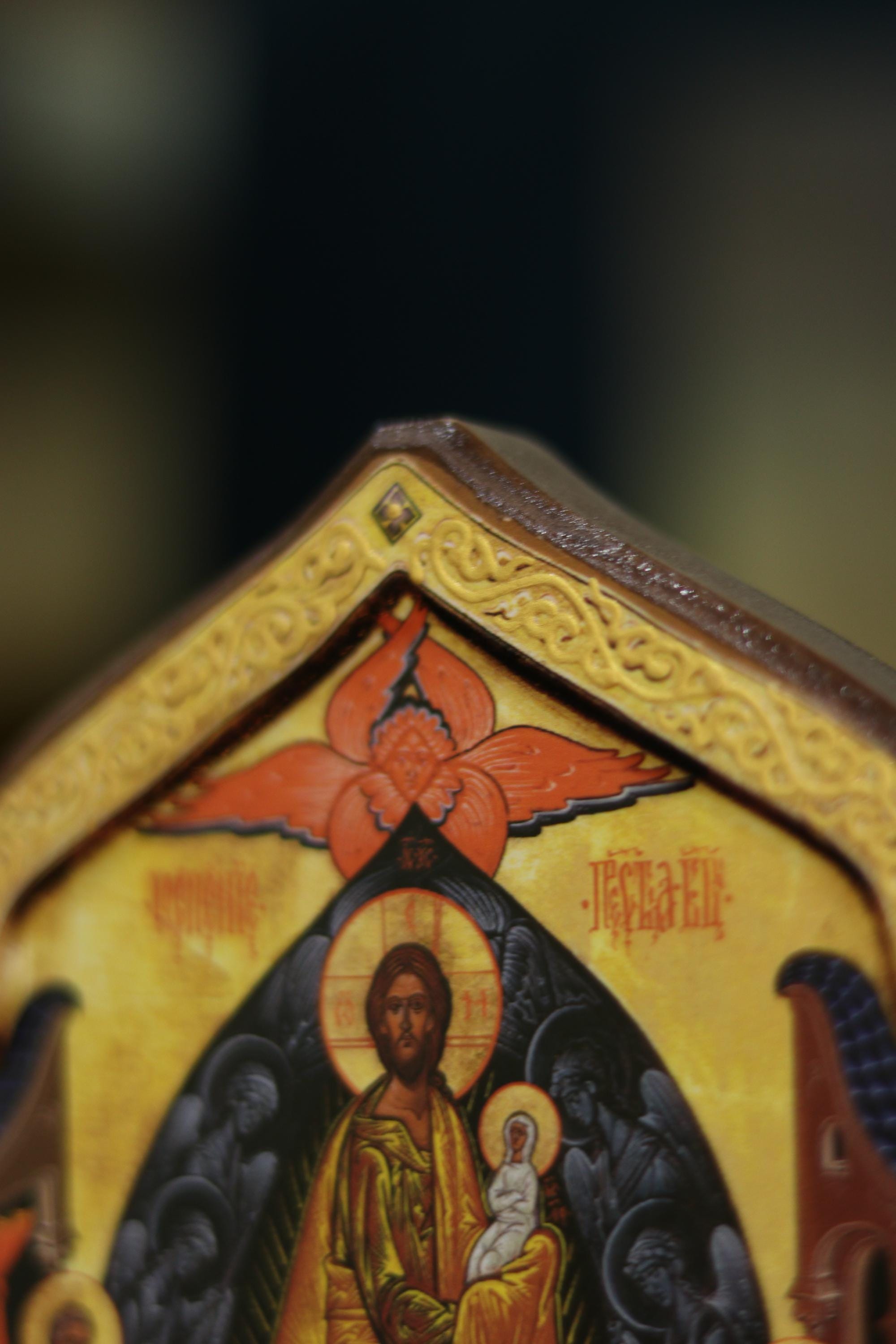 Dormition of the Theotokos Orthodox Wooden Icon 18.5in Assumption of the Virgin Mary Large Christian Wall Icon