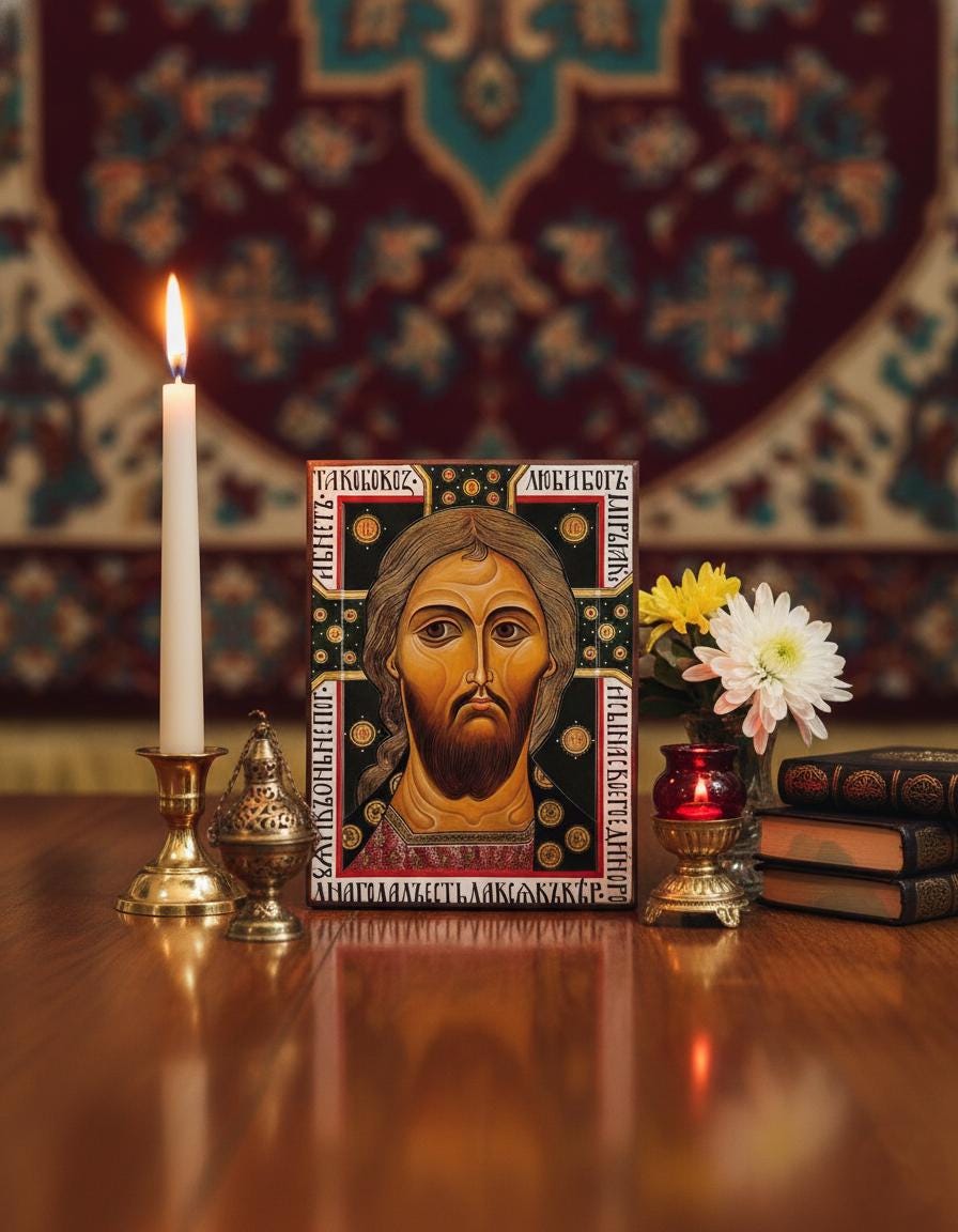 Jesus Christ Savior Icon 6.3x4.7 in, Jesus Christ Savior Icon, Golden Hair Icon, Orthodox Icon, Christian Gift, Prayer Corner, Travel Icon