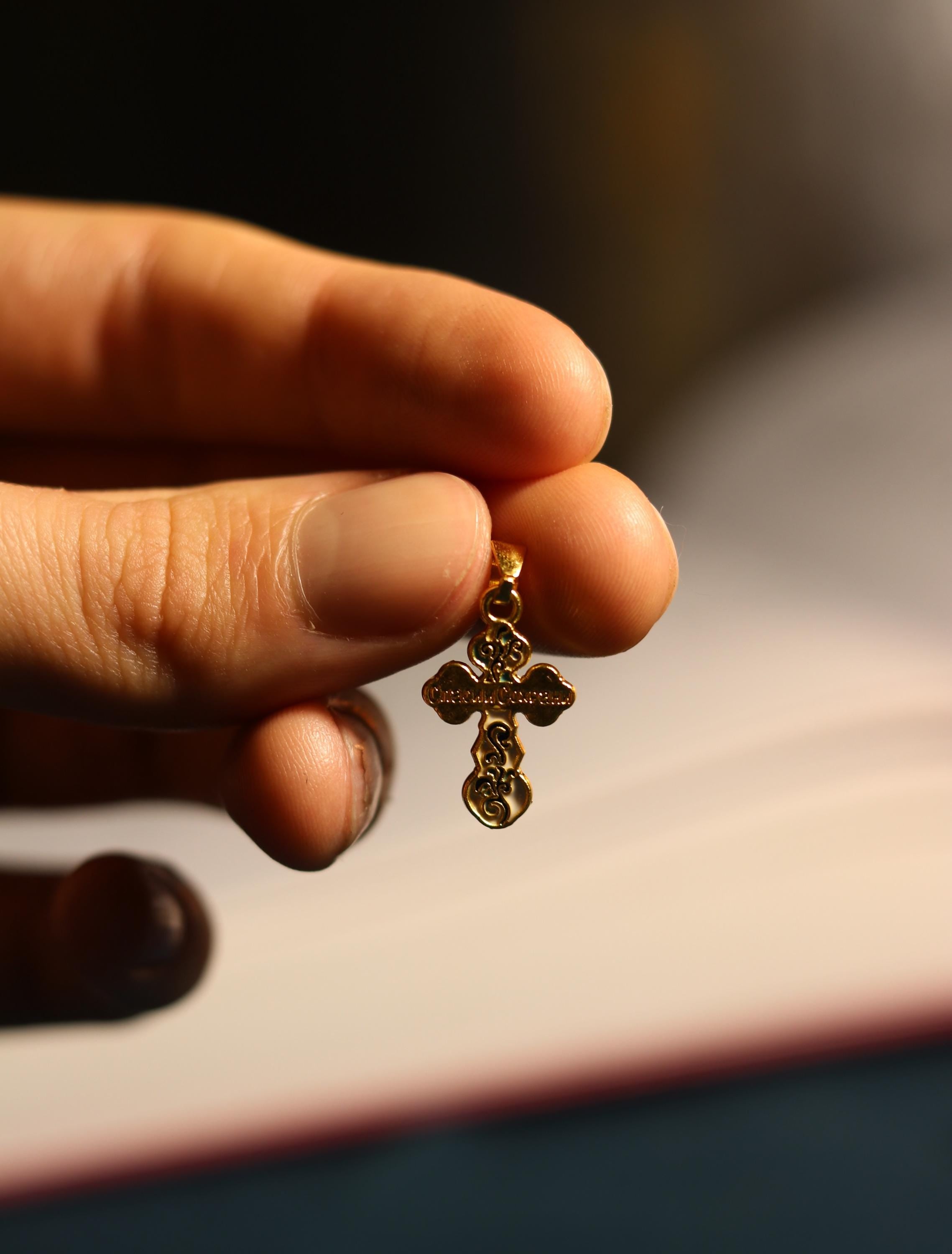 Orthodox Cross Necklace, Jesus cross pendant with Jesus Christ, Christian Cross Pendant, Crucifix necklace.