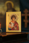 Wooden Icon Orthodox Icon , Saint George Icon, Christian Icon, Orthodox Icon