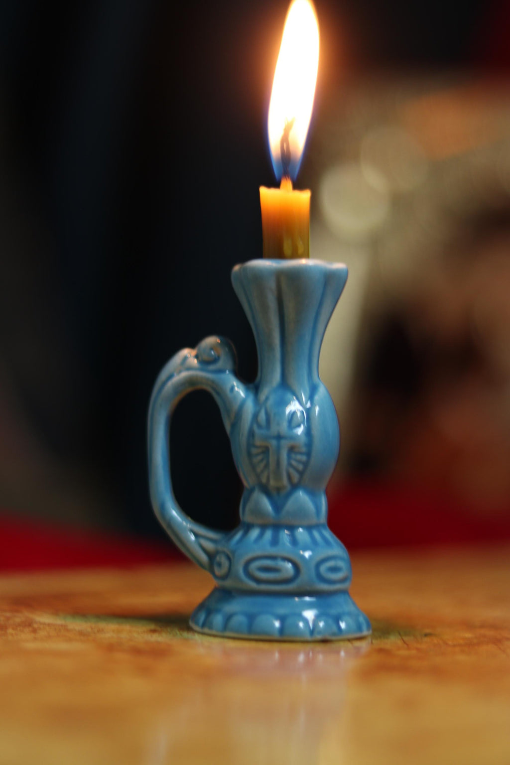 Orthodox candlestick, Ceramic candlestick, Orthodox icon, Orthodox cross, Small candlestick, Retro candlestick, Gift candlestick.