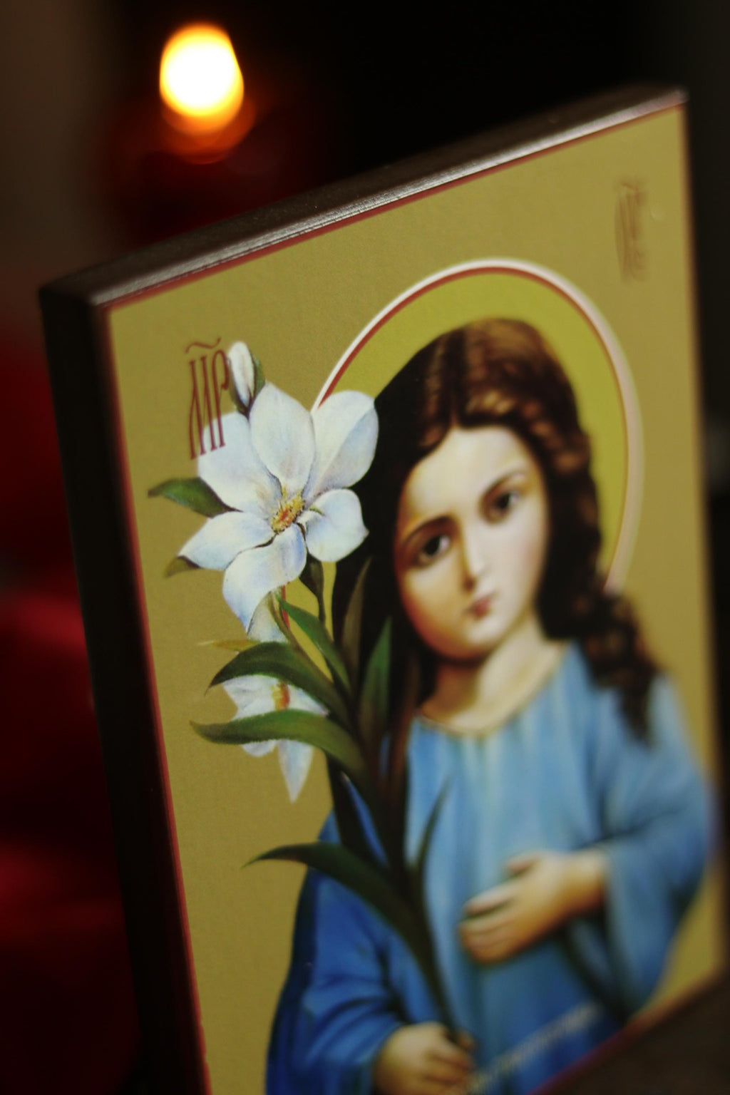 Three-Year-Old Theotokos Icon, Wooden Icon Orthodox Icon