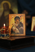 Virgin of Volodymyr Byzantine Icon Orthodox Wooden Icon