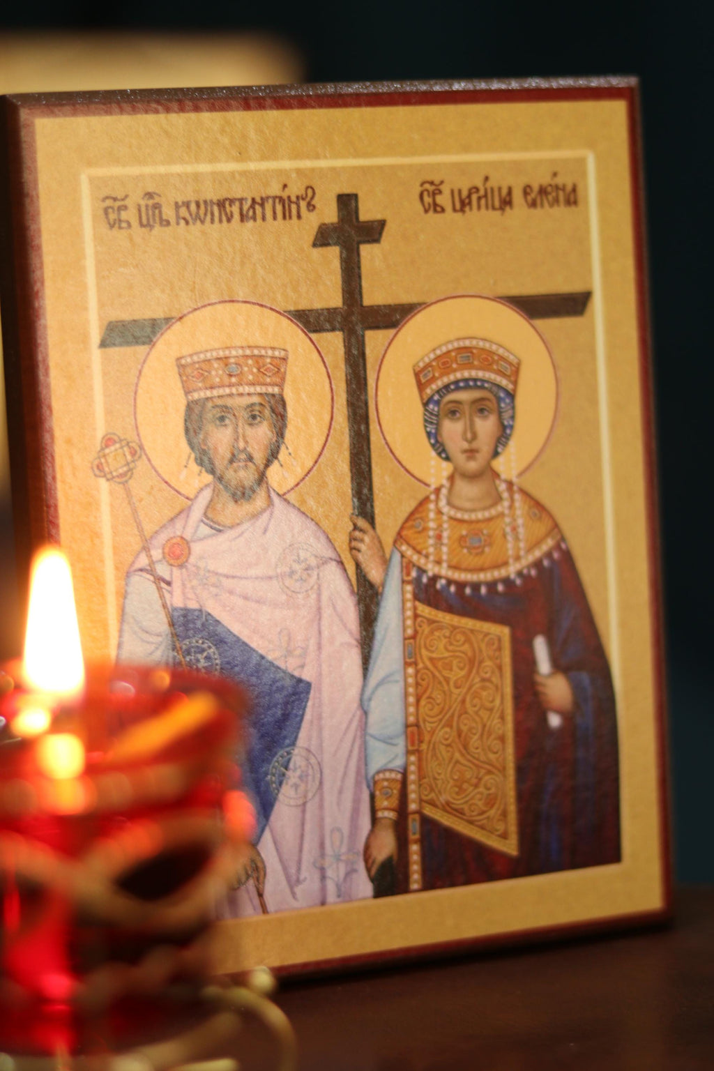 Orthodox Wooden Icon Virgin Mary Icon , Religious Decor, Christian Gift
