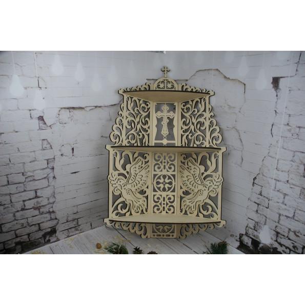 Plywood Icon Shelf, Wooden Icon Shelf, Orthodox Icon Shelf, Prayer Corner Shelf
