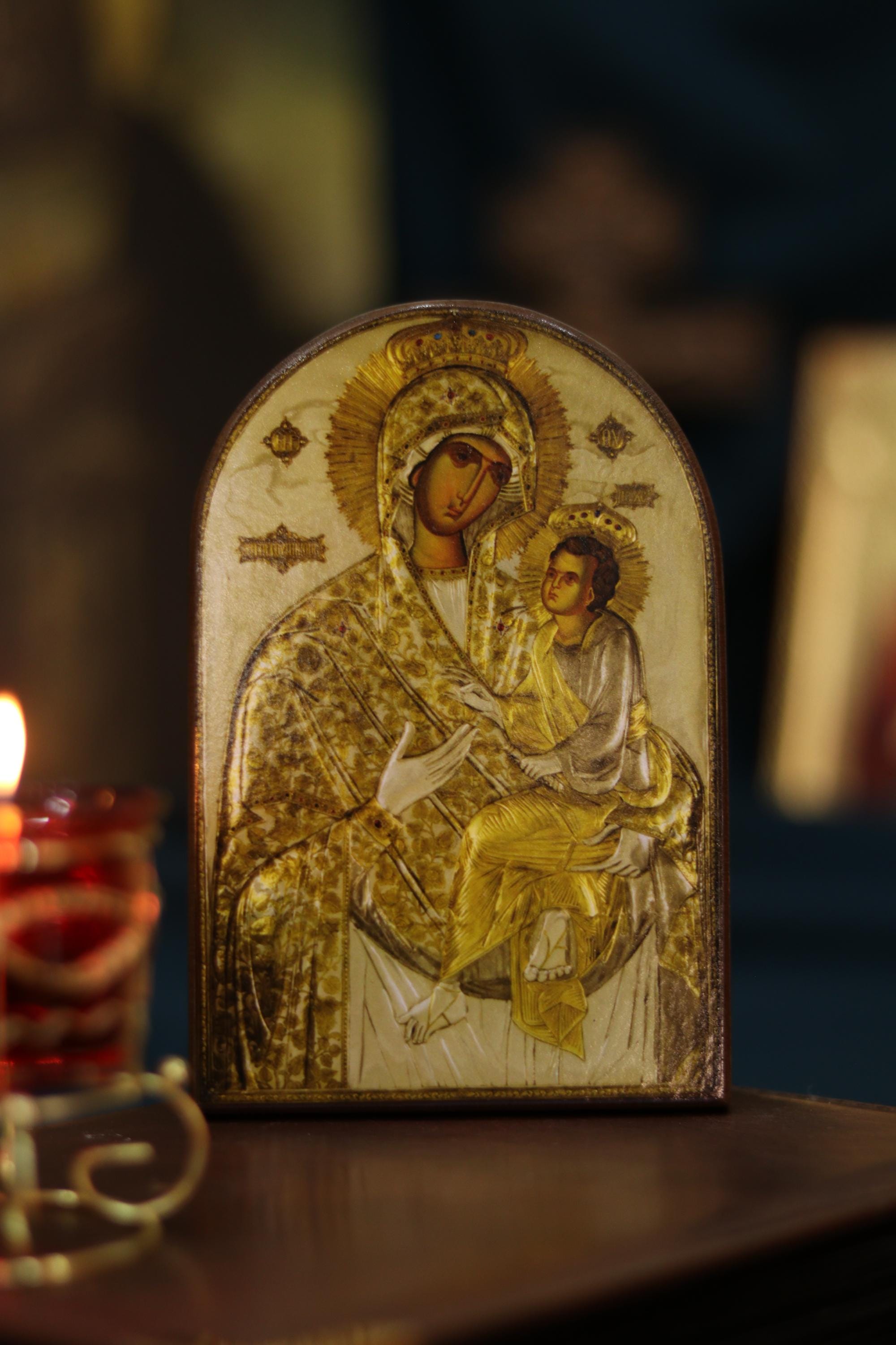 Quick to Hear Mother of God Icon Wooden Orthodox Icon 5.9x3.9in
