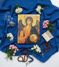 Archangel Michael Icon 16x12 cm, Wooden Icon, Orthodox Icon, Religious Gift, Christian Art, Home Decor, Angel Art