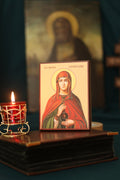 Orthodox Icon Saint Anastasia Wooden Icon, Christian Wall Decor