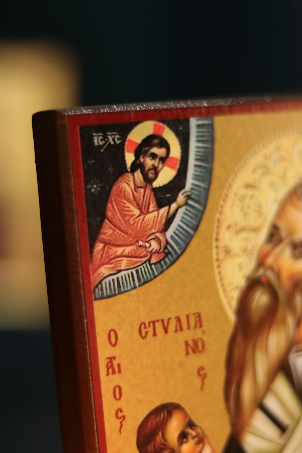 Wooden Orthodox Icon 6.3x4.7 in. Saint Stylianos of Paphlagonia