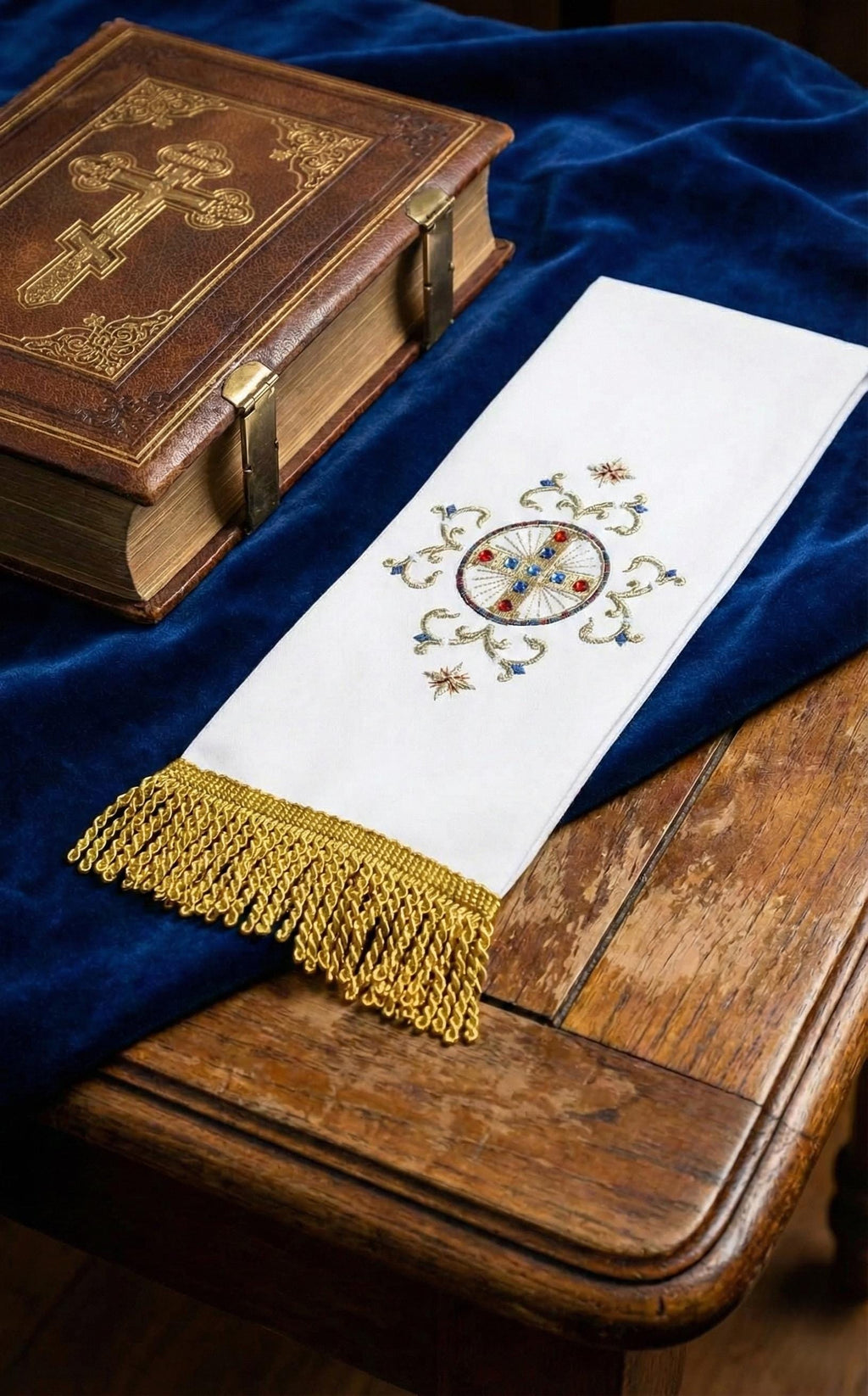 Gabardine Gospel Bookmark 59x6 Inches, Church Bookmark, Orthodox Bookmark, Gospel Ribbon, Liturgical Bookmark, Christian Gift