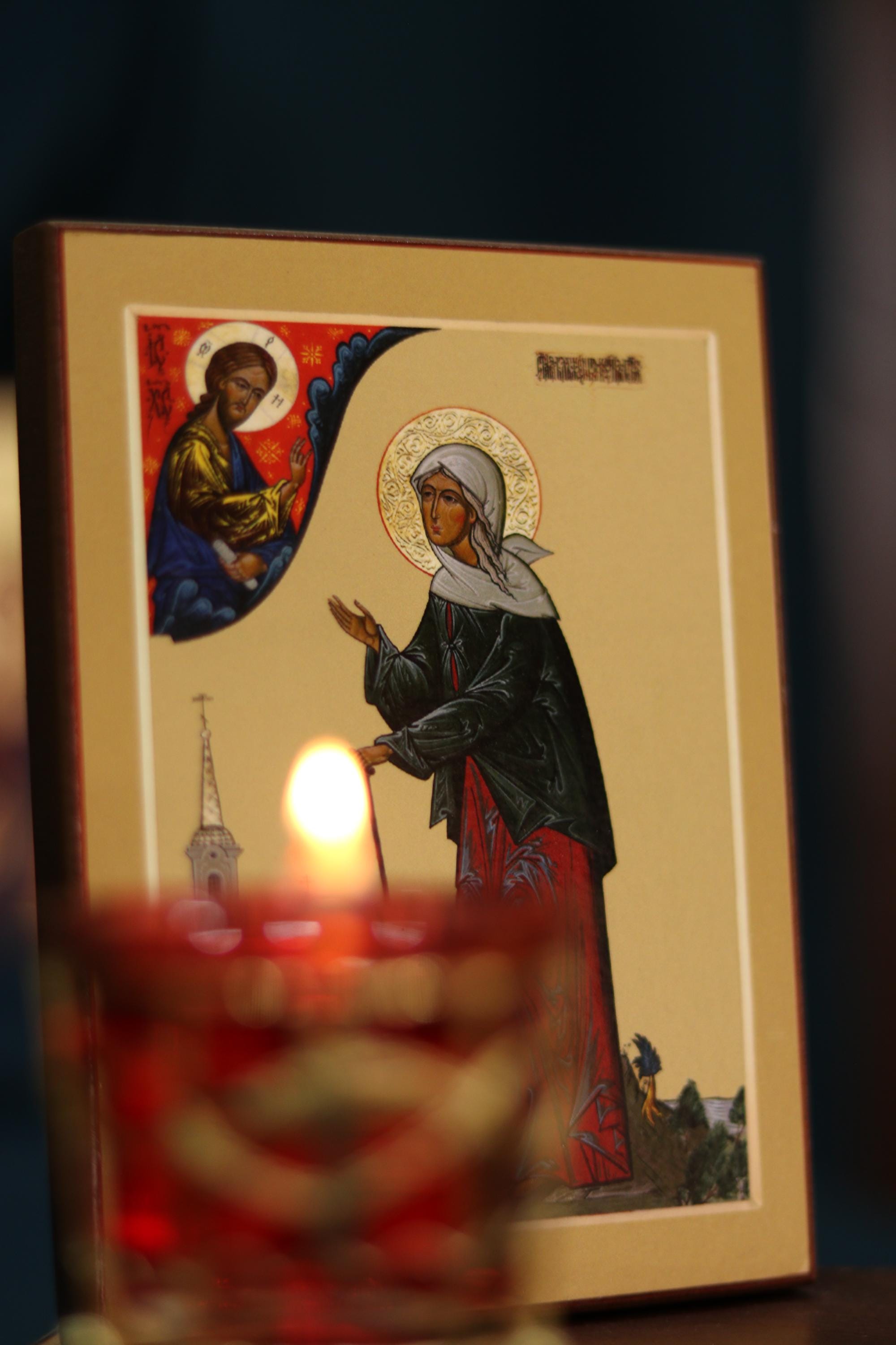 Saint Xenia Icon Wooden Icon Orthodox Prayer Icon Christian Decor
