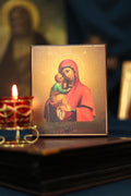 Pochaev Mother of God Icon Wooden Icon Orthodox Icon