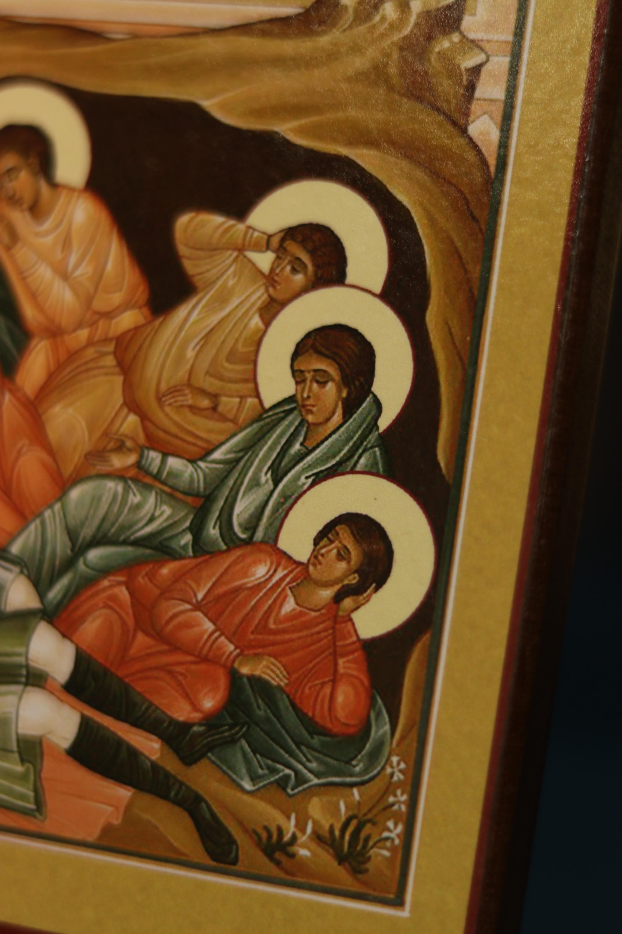 Orthodox Wooden Icon ., Seven Sleepers of Ephesus