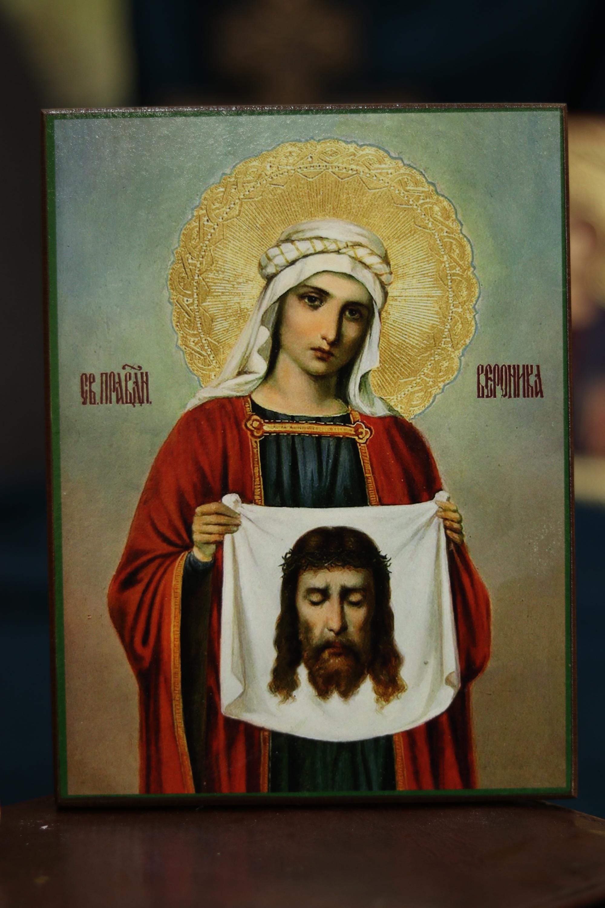 Righteous Veronica Icon Wooden Icon Orthodox Religious Art