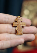Wooden Orthodox cross, Wooden cross, Orthodox pendant, Christian cross, Jesus crucifix, Wlessed cross, Orthodox necklace, Eastern Orthodox