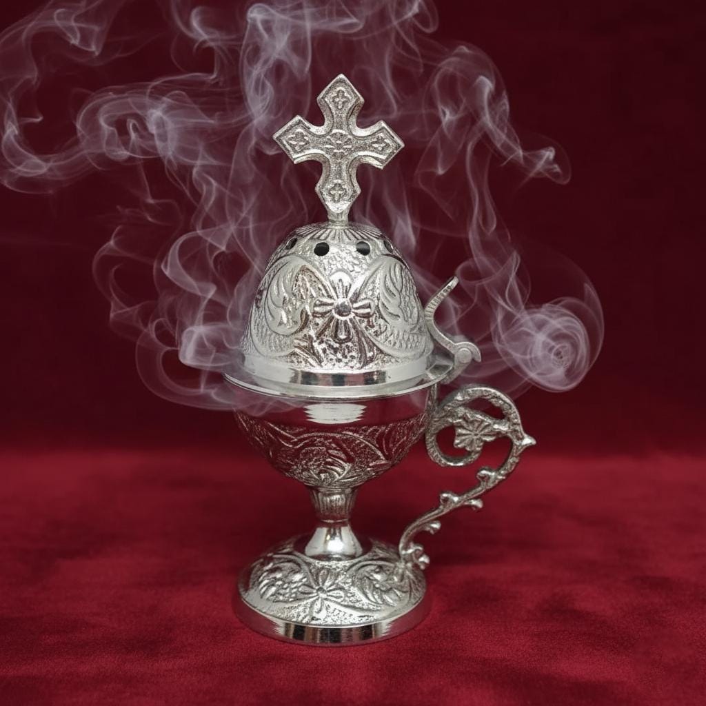 5.1 Inch Silver Plated Home Censer