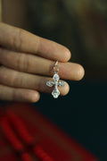 Sterling Silver Orthodox Cross Pendant – 0.91 g, Blessed Christian Crucifix