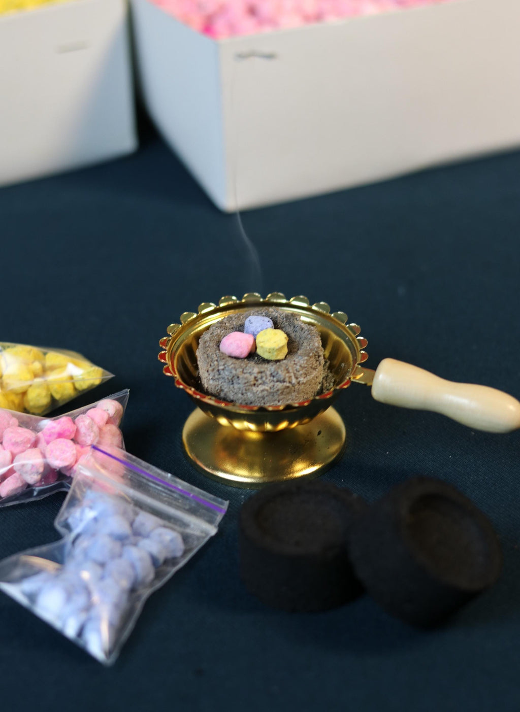 Orthodox Prayer Set – Metal Censer, 60g Monastery Incense, Charcoal Tablets, Incense holder, Incense burner, Incense sticks, Orthodox prayer