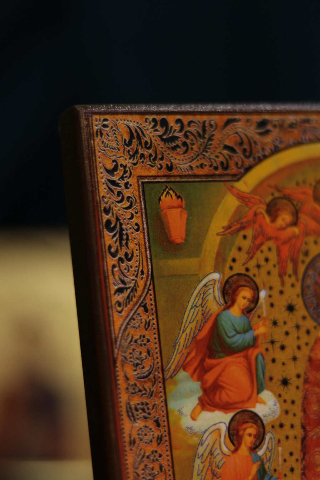 Adding of Mind Mary Icon Wooden Orthodox 6.3x4.7in