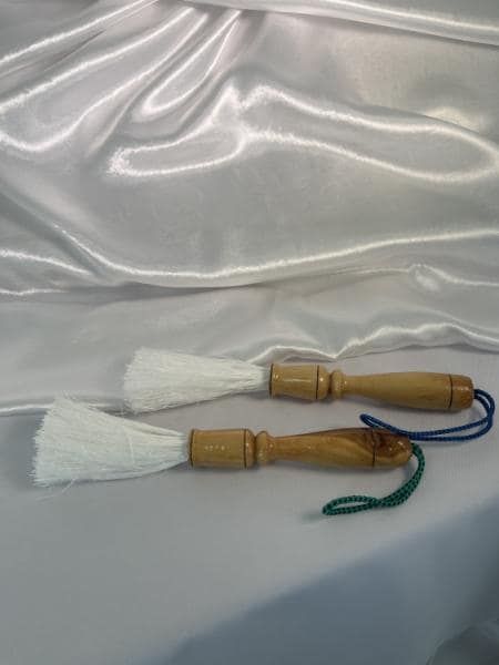 Orthodox Holy Water Brush 9.6" Wooden Aspergillum, Priest Blessing Brush