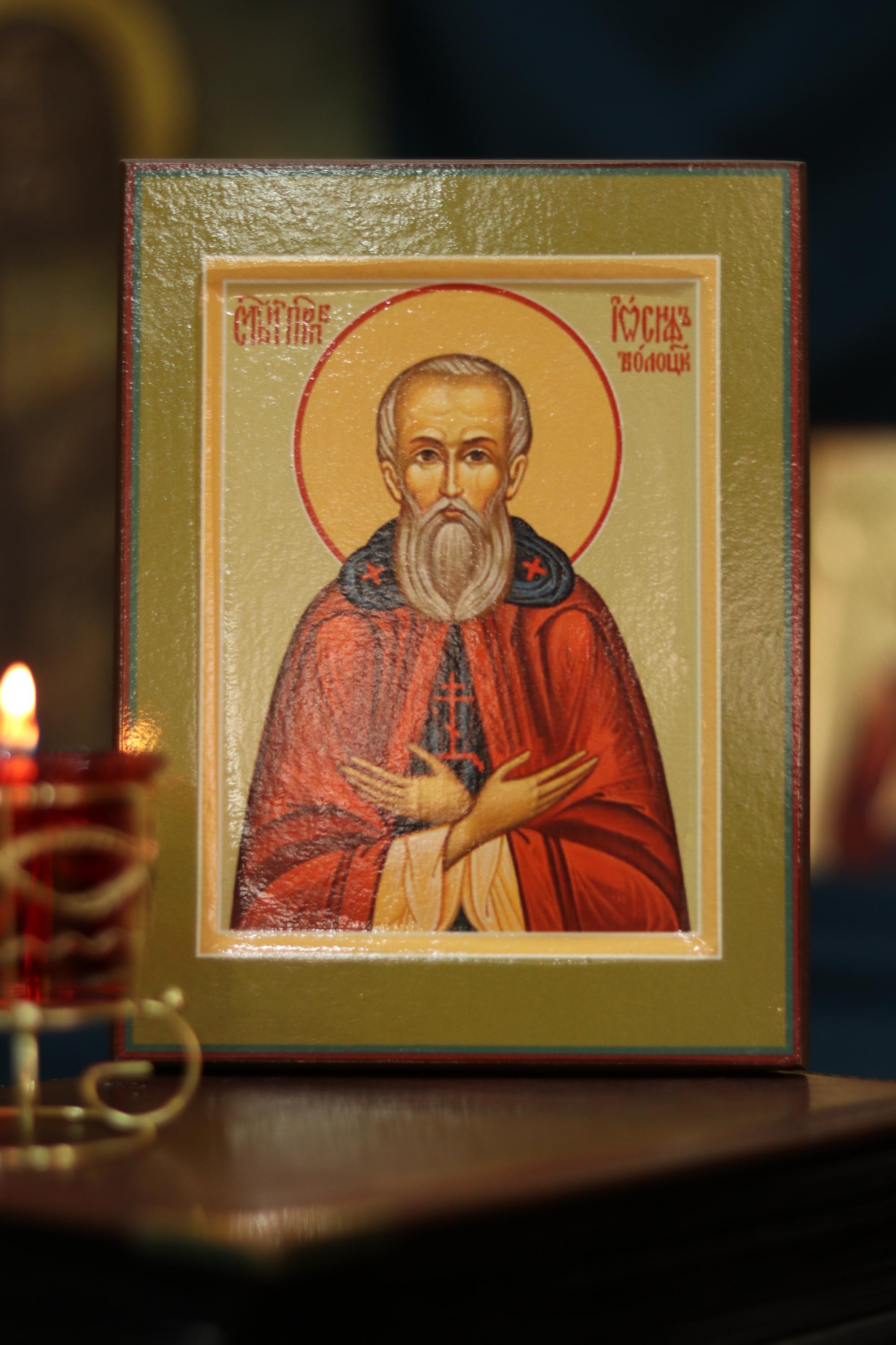 Joseph Volotsky Icon Wooden Icon Orthodox Prayer Icon