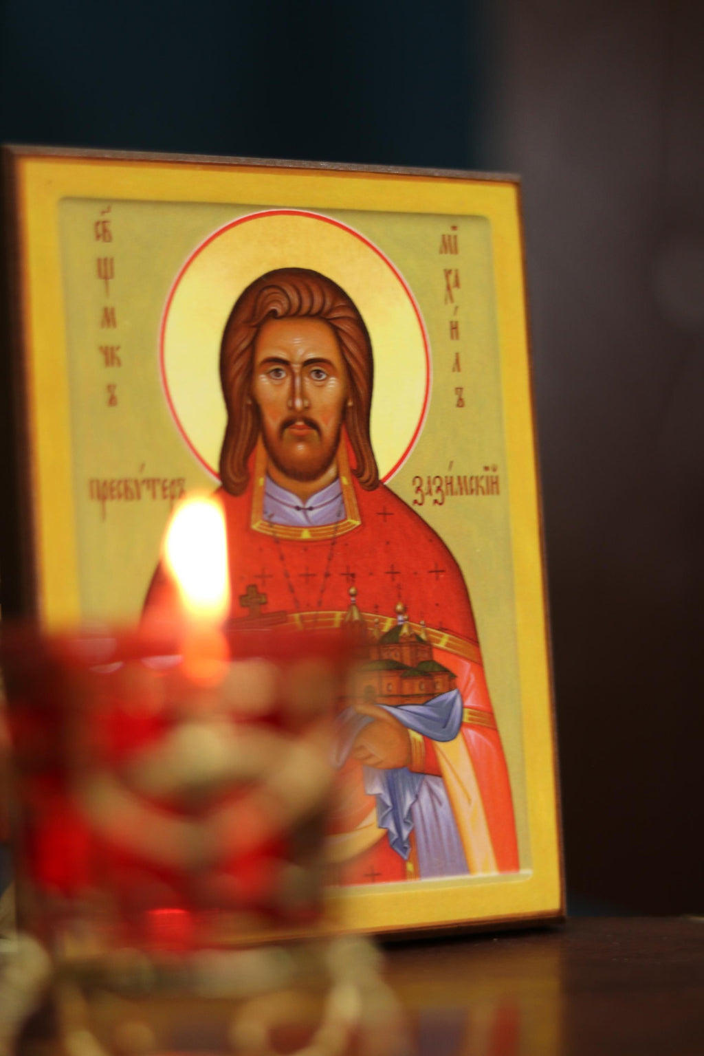 Saint Michael Zazimsky Orthodox Icon Wooden Icon Christian Art