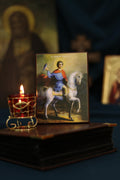 Saint Tryphon on Horse Icon Wooden Icon Orthodox Icon