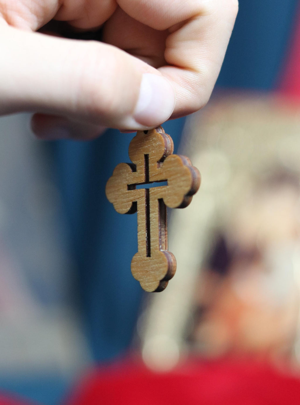 Handmade wooden Orthodox cross, Wooden cross, Orthodox pendant, Christian cross, Jesus crucifix, Wlessed cross, Orthodox necklace