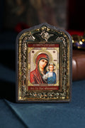 Icon of the Mother of God 10x15, Kazan icon of the Mother of God, Orthodox icon, Orthodox cross, Hanging icon, Mother of God, Virgin Mary