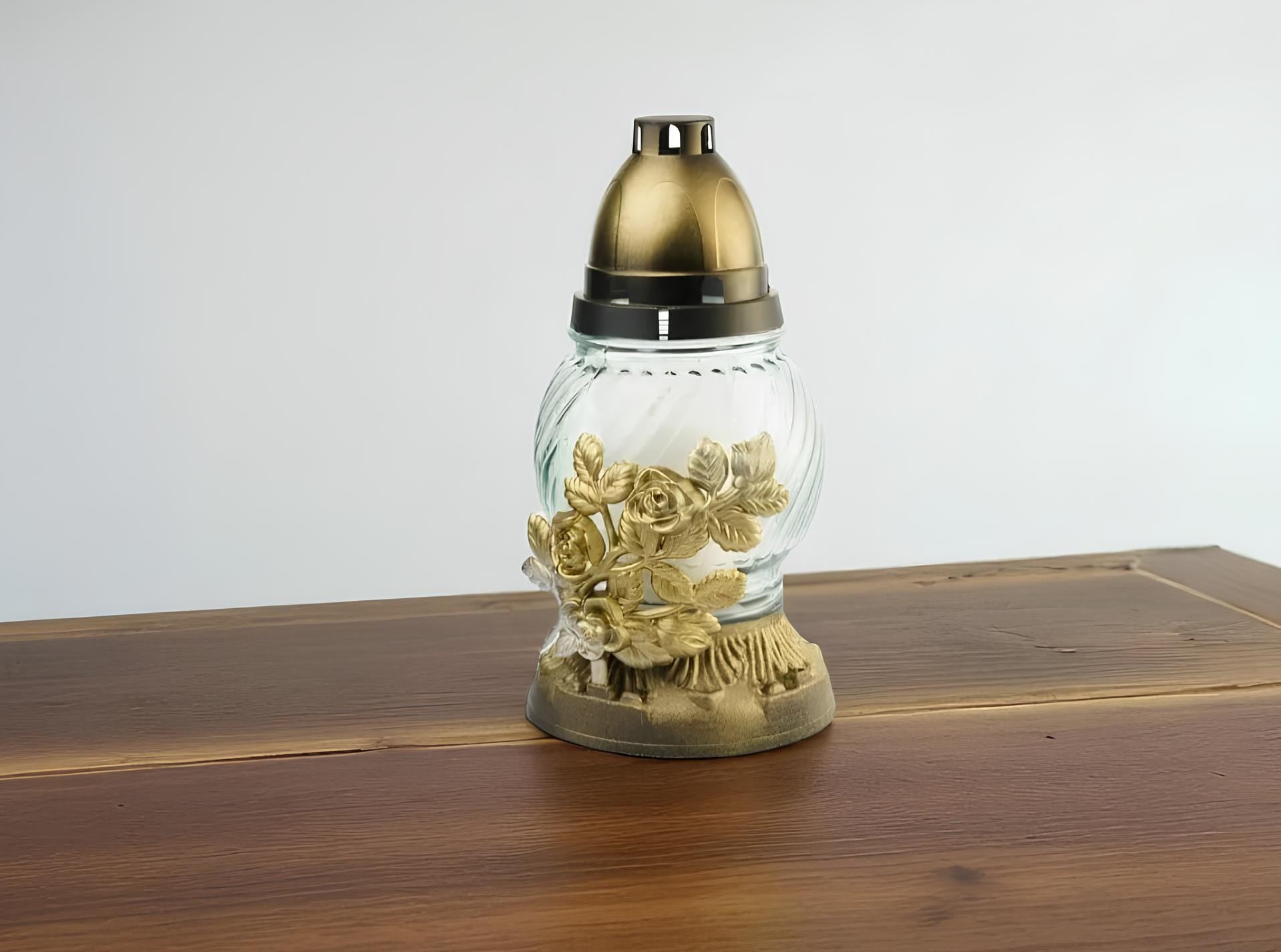 Memorial Candle 24h, 200g, Glass Grave Lantern, Cemetery Candle, Prayer Candle, Memorial Lantern, Grave Decoration, Cemetery Decor