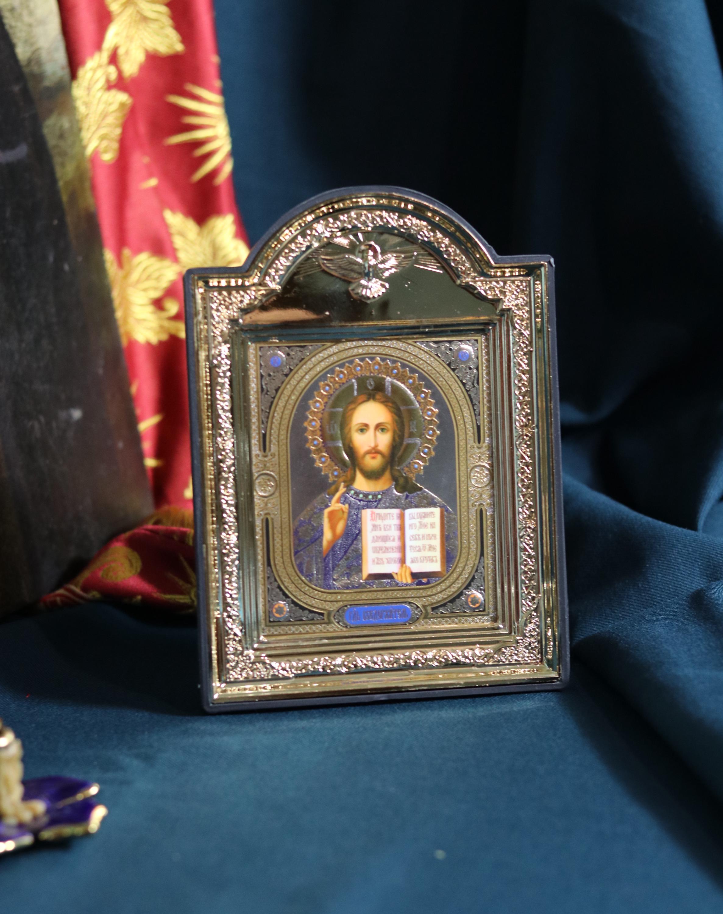 Icon of Jesus Christ, Folding icon, Jesus christ, Mother of god, Orthodox icon, Small icon, Pocket icon, Christian icon